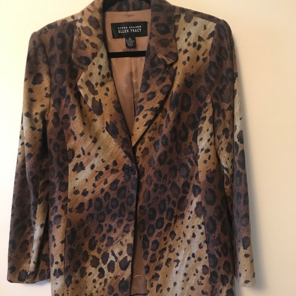 Ellen Tracy jacket leopard